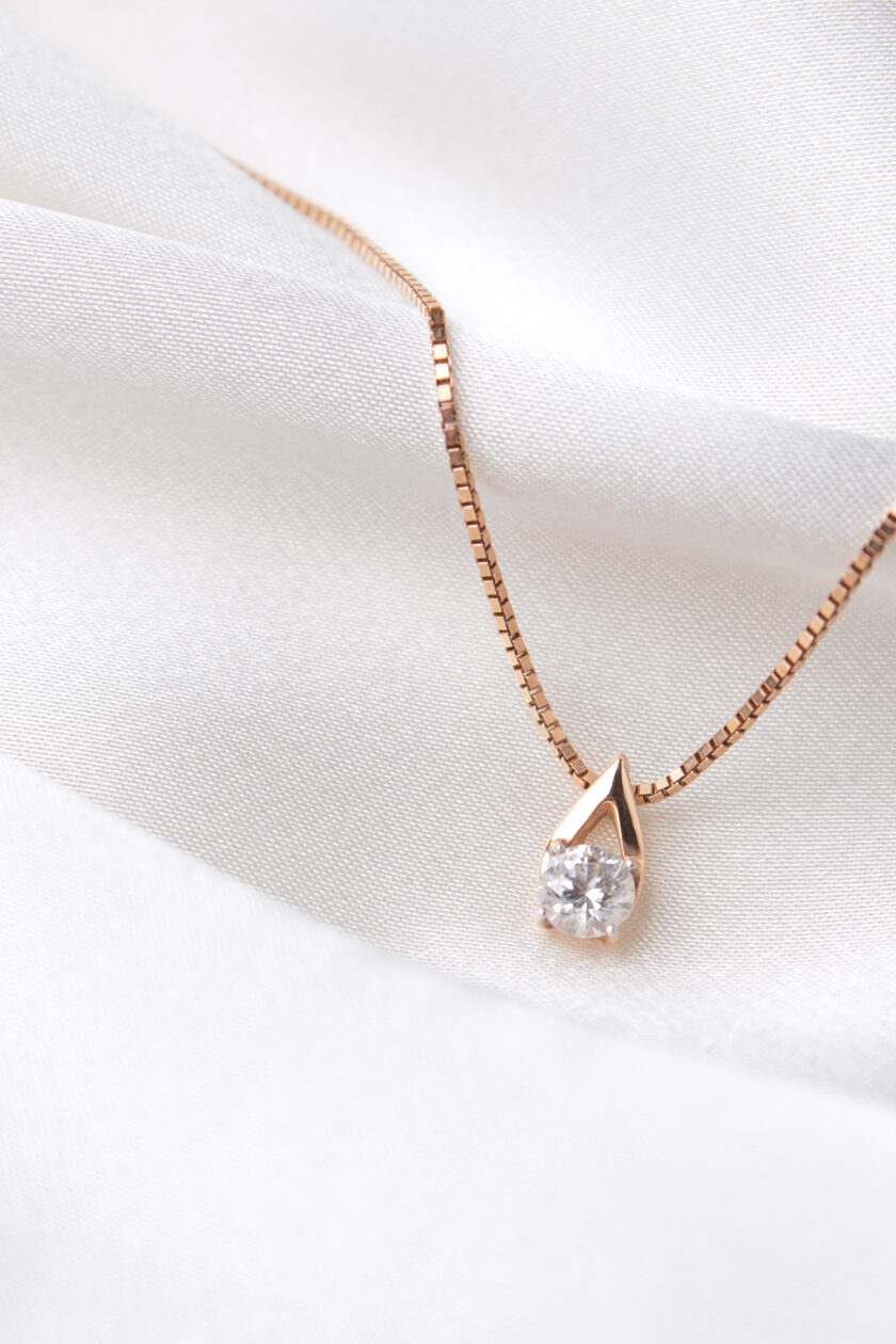 Diamond Rose Gold Halskette