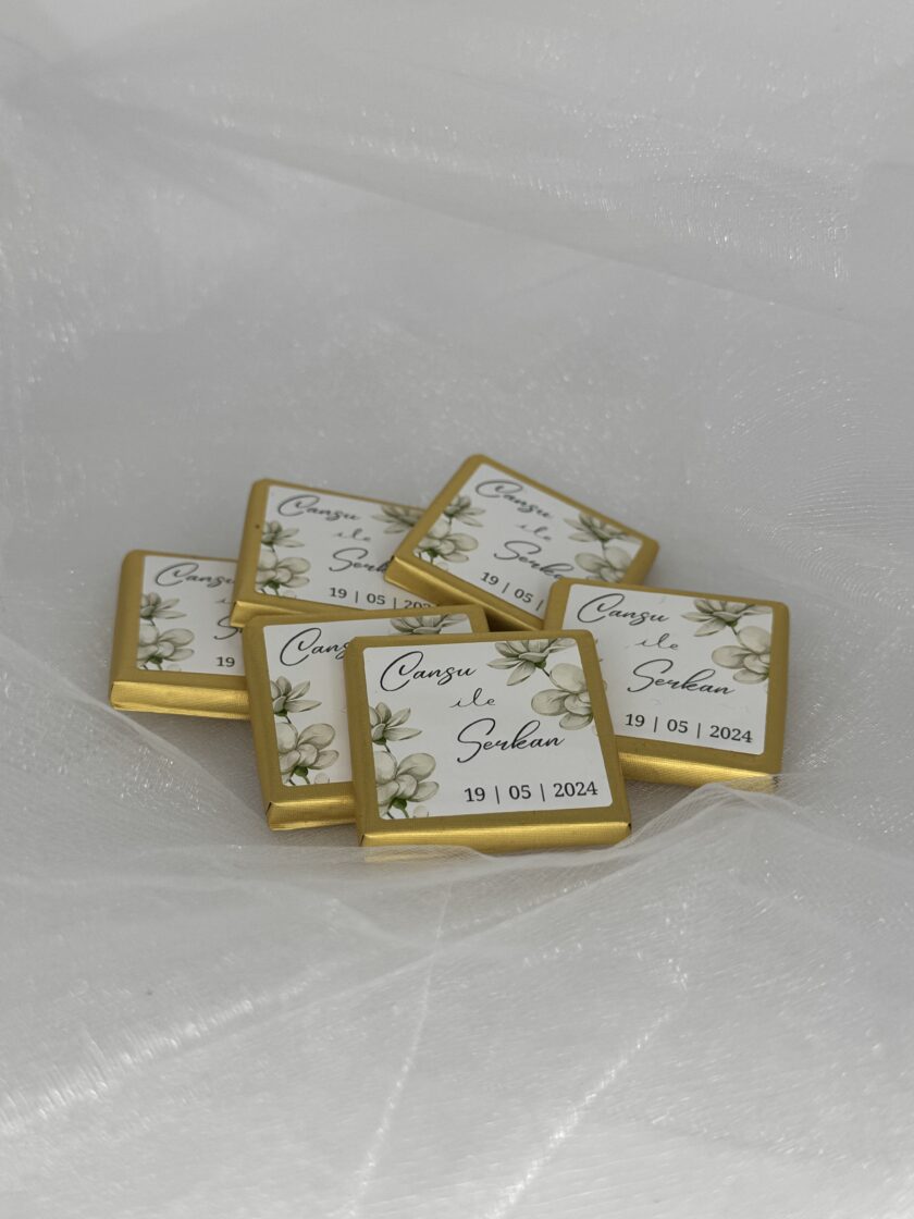 Personalisierte Gold Pralinen